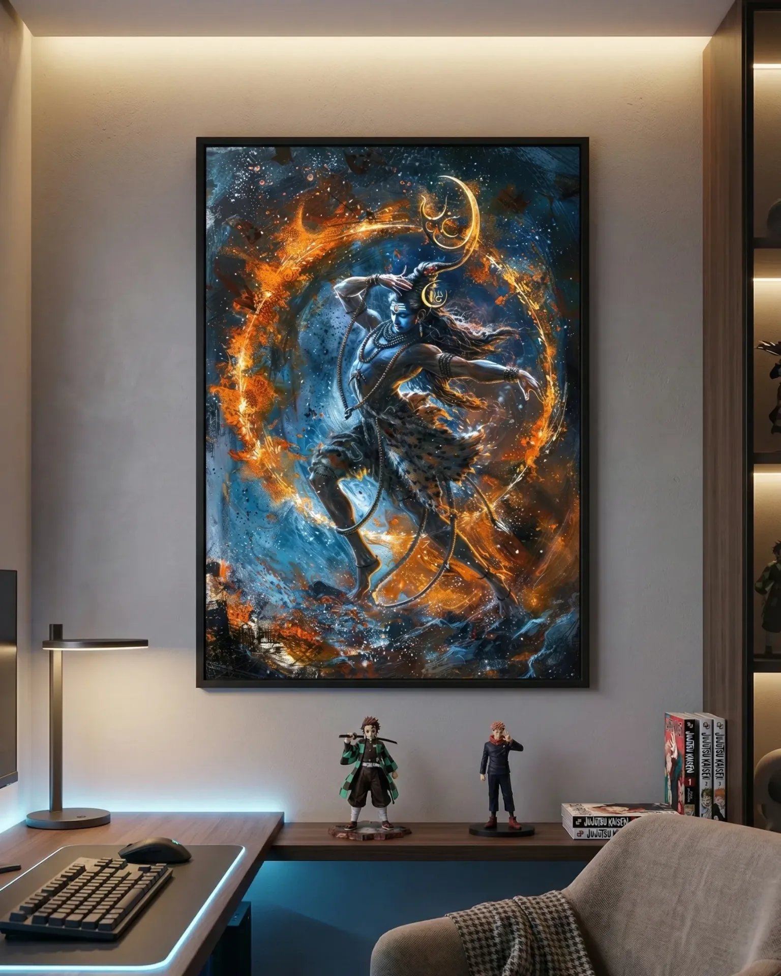 Cosmic Dance of Shiva Art Print (A4 size)