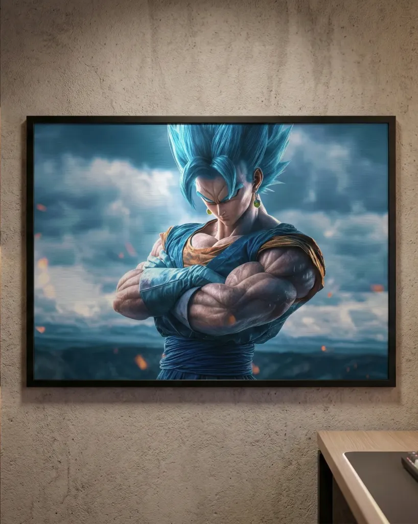 Vegito's Unwavering Resolve Art Print