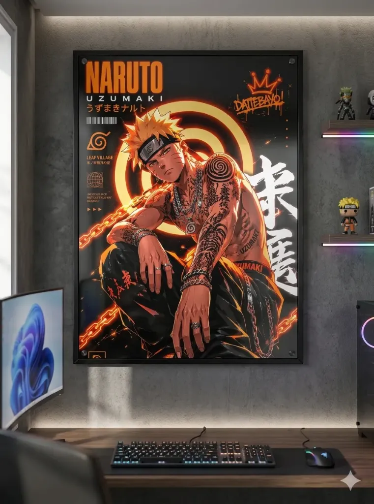 Dattebayo Dynasty - Pulls from the crown graffiti on the poster (A4 size)