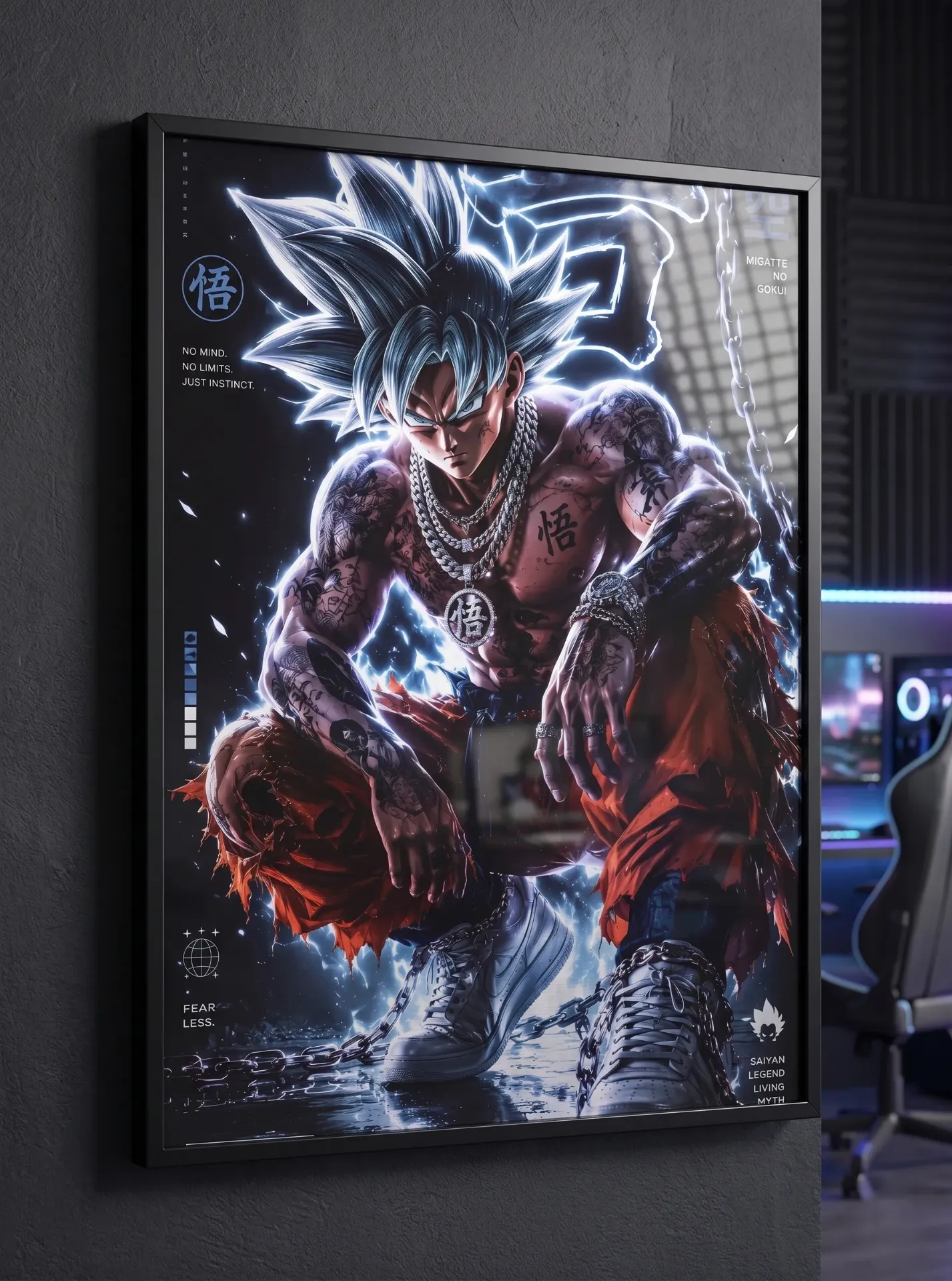 Ultra Instinct Drip: Silver Saint Edition (A4 size)