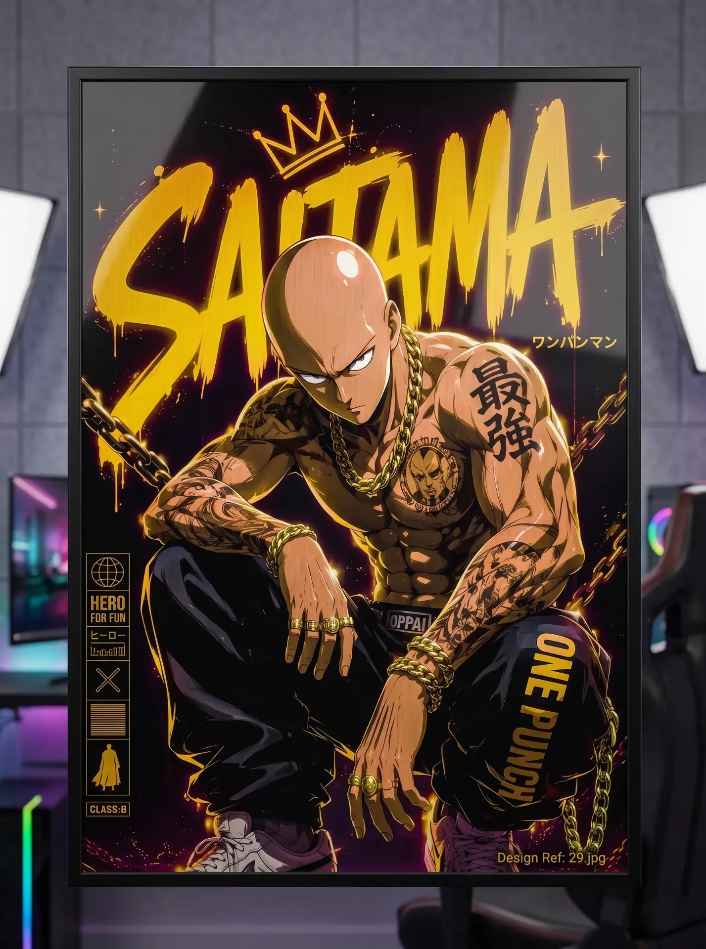 Saitama: Gold King Edition (A4 size)