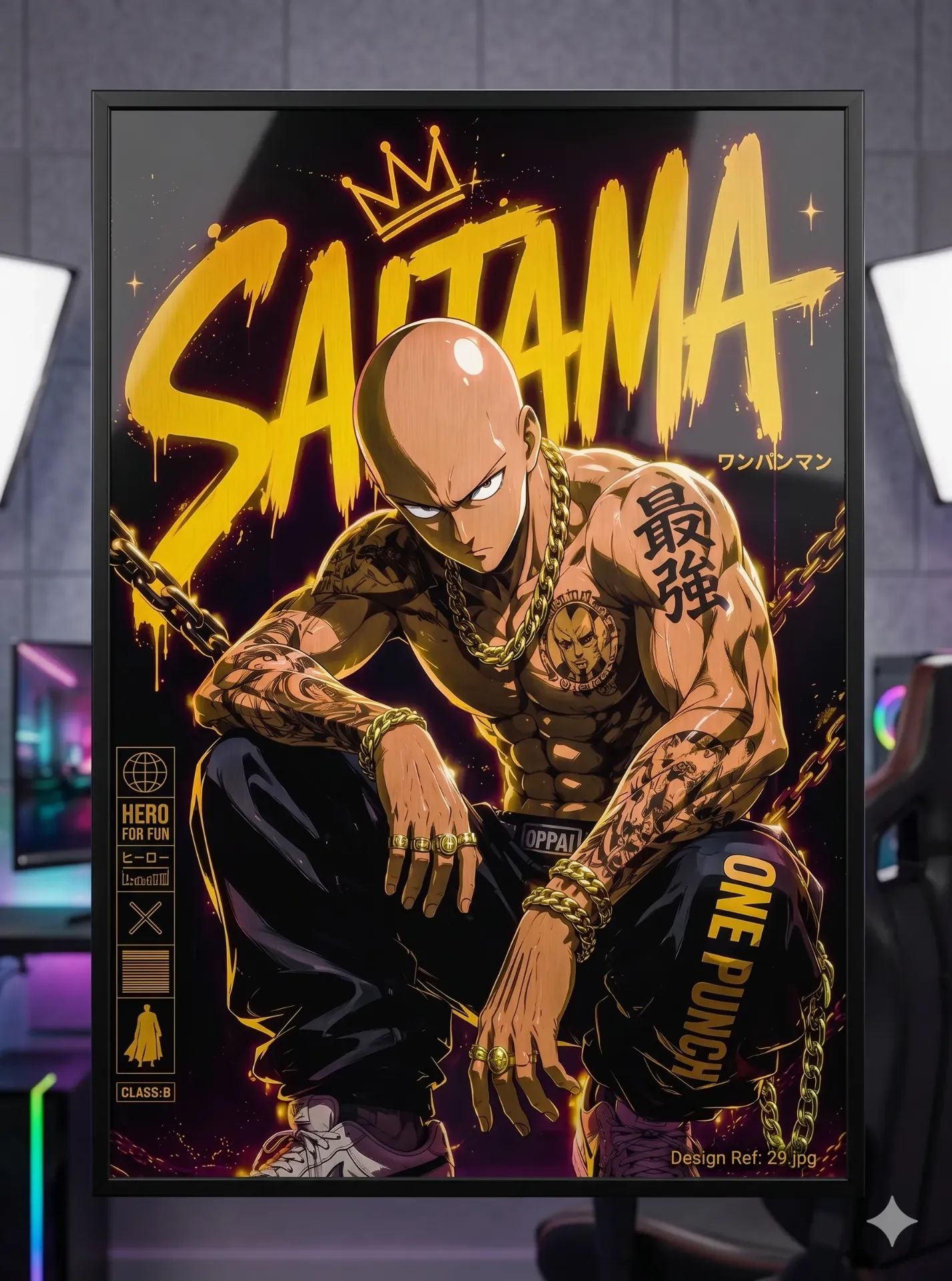 Saitama: Gold King Edition (A4 size)