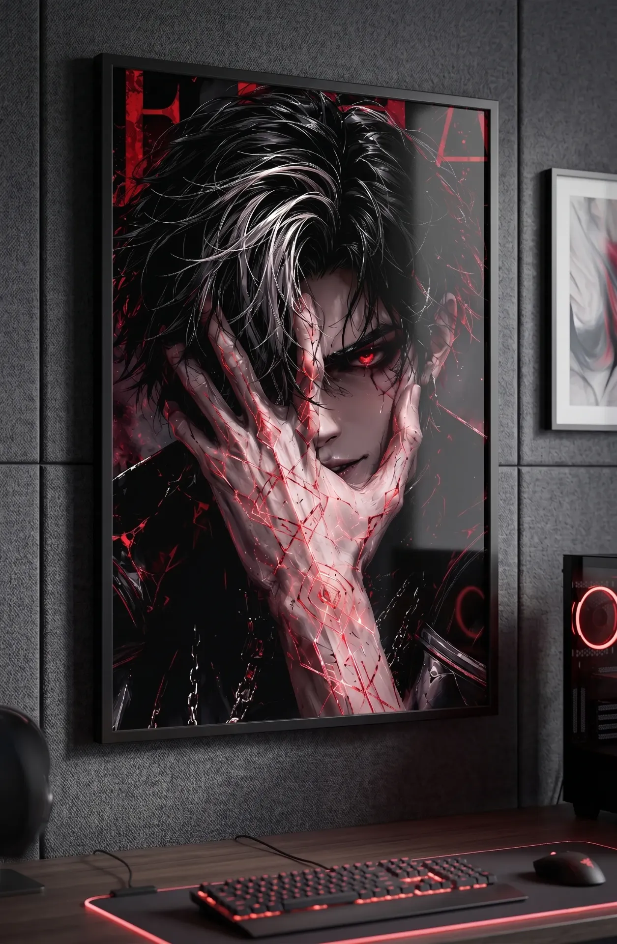 LETHAL - Crimson Gaze Framed Anime Poster