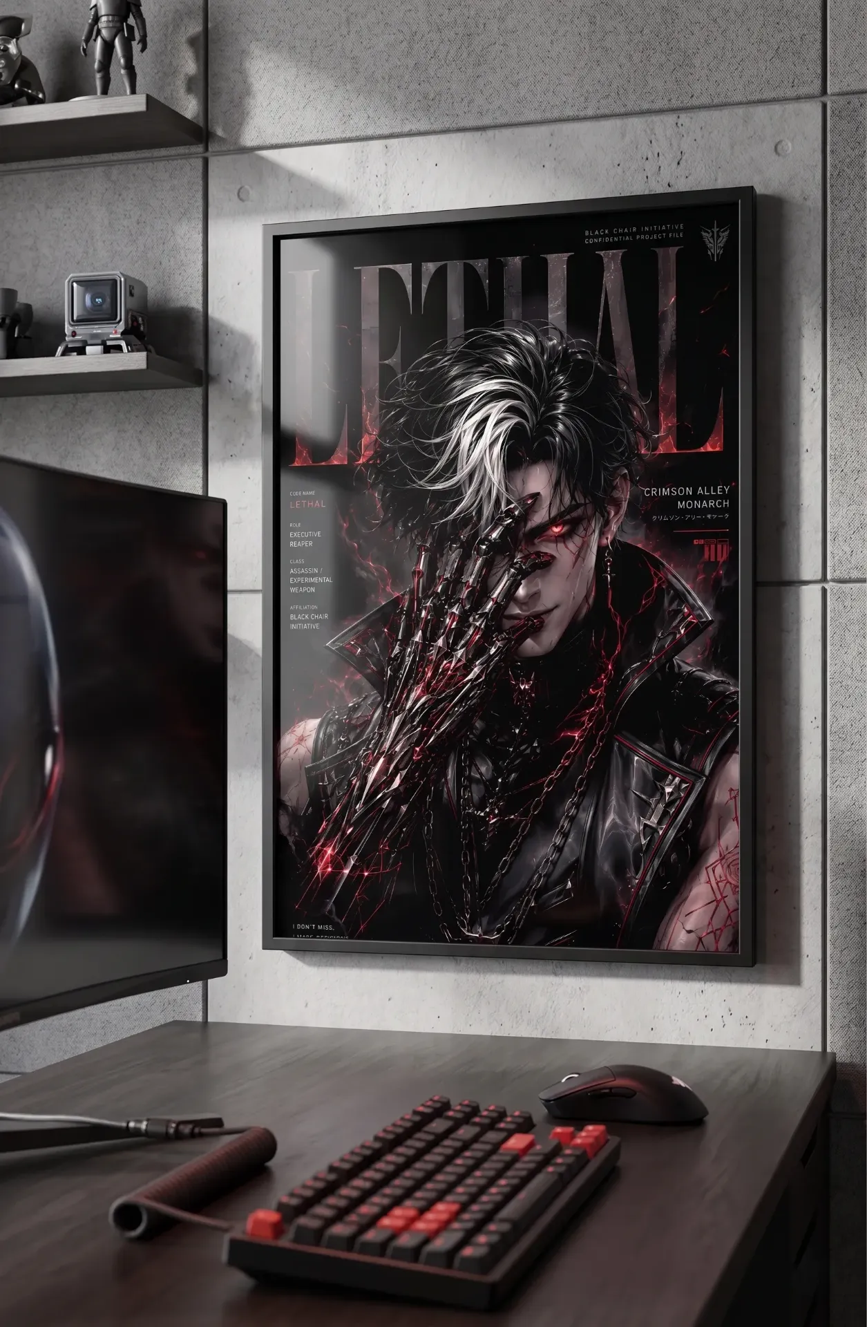 LETHAL - I Don't Miss | Crimson Alley Monarch Framed Poster