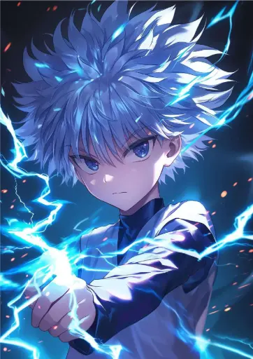 Volt Surge: The Lightning Assassin A4 Size Metal Poster