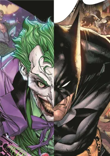 Joker and Batman-Shadows & Laughter  A4 Size Metal Poster