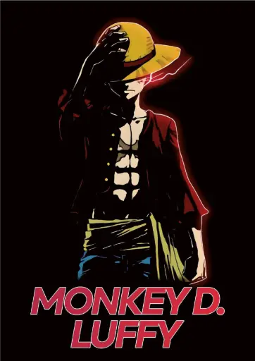 King of the Pirates: Monkey D.Luffy A4 Size Metal Poster