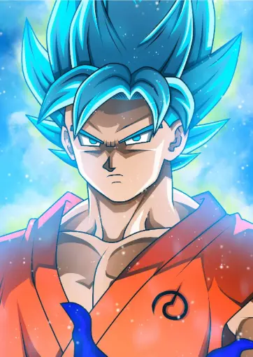 Saiyan Energy – A4 Size Metal Poster