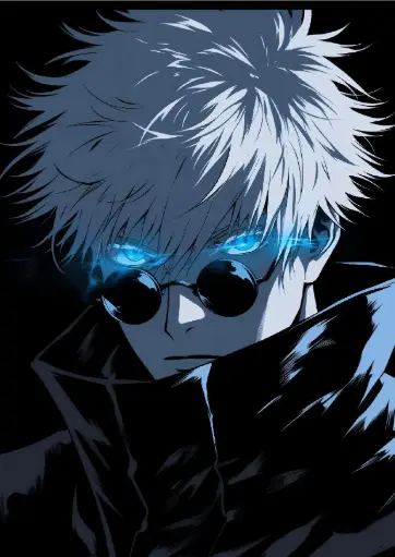 Six Eyes of Infinity- Gojo Saturo A4 Size Metal Poster