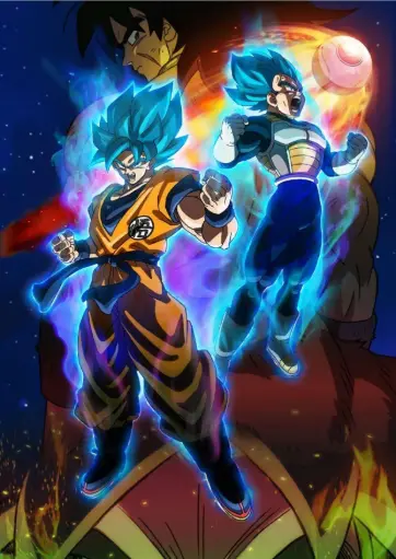 Blue Glare, Black Night- Dragon Ball Super A4 Size Metal Poster