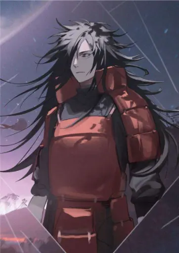 Madara Uchiha, Naruto Shippuden (Samurai Armor Look) A4 Size Metal Poster 