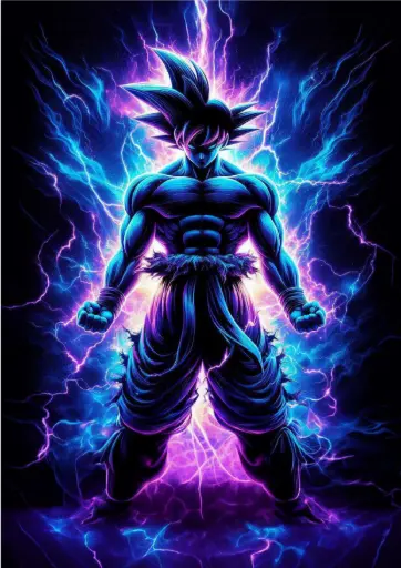 Goku, Dragon Ball (Ultra Instinct Aura) A4 Size Metal Poster 